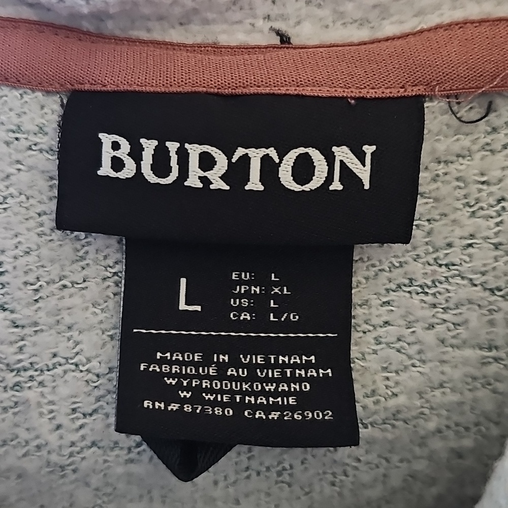 Burton Seafoam Green Graphic Crewneck Hoodie - Picture 3 of 7